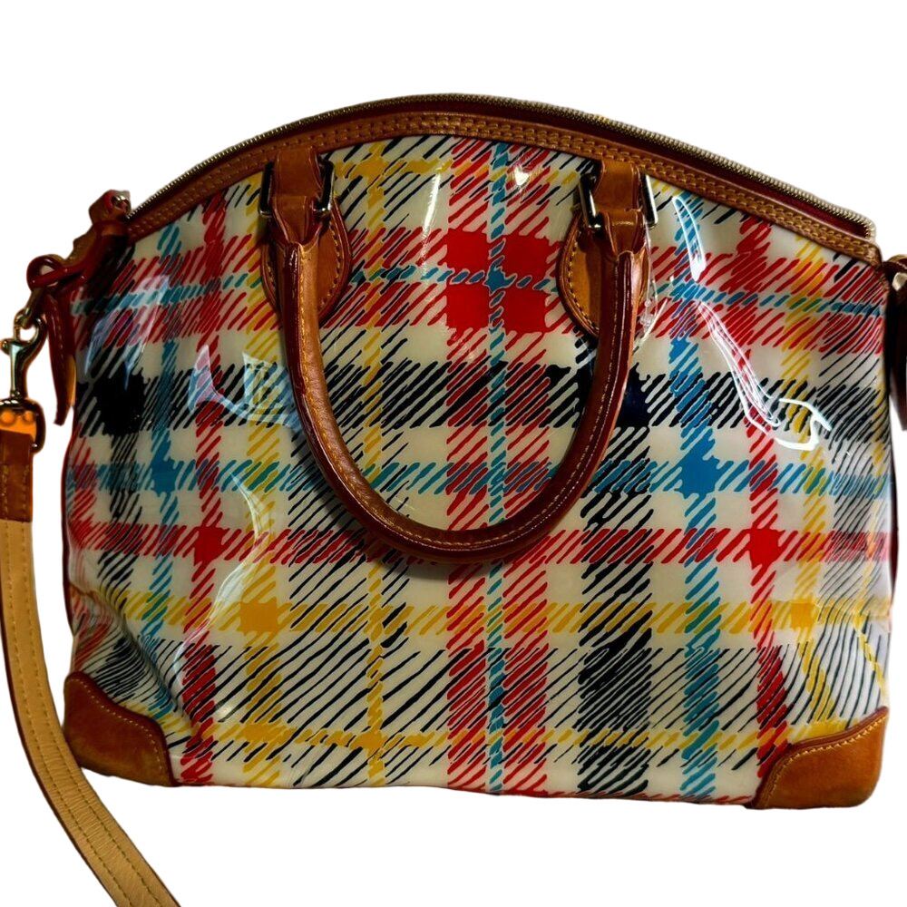 Dooney & Bourke Plaid Vinyl/Leather Bag